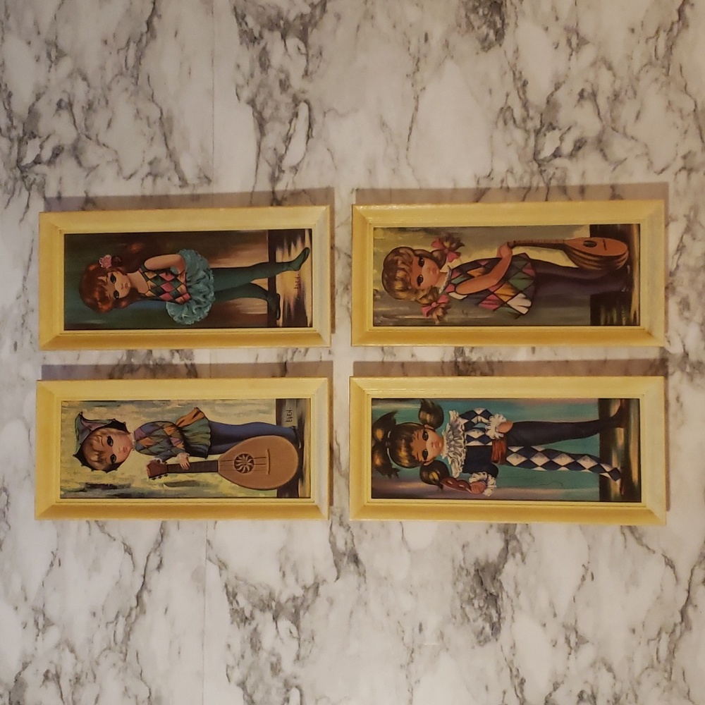 Vintage Eden Harlequin Big Eyes Prints